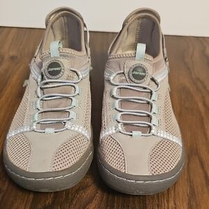 JSPORT Women's Gray and Blue Sneakers